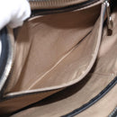 BURBERRY Nova Check Shoulder Bag PVC Beige Silver Auth 213298A-21