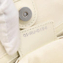 Christian Dior Canage Panarea Tote Bag Coated Canvas White Silver Auth 213306-23