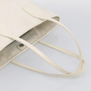 Christian Dior Canage Panarea Tote Bag Coated Canvas White Silver Auth 213306-8