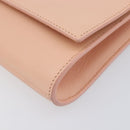 Saint Laurent Y Line Clutch Bag Leather Pink Gold 311213 Auth 213314-8