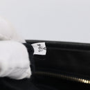 Miu Miu Matelasse Shoulder Bag Leather 2way Black Gold Auth 213318V-29