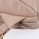 Miu Miu Matelasse Backpack Leather Pink Gold Auth 213319A-17