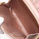 Miu Miu Matelasse Backpack Leather Pink Gold Auth 213319A-31