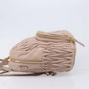Miu Miu Matelasse Backpack Leather Pink Gold Auth 213319A-5