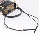 Chloe Hand Bag Leather Navy Gold Auth 213323A-9
