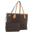 LOUIS VUITTON Monogram Neverfull PM Tote Bag M40155 LV Auth 213328A-1