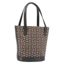 CELINE C Macadam Canvas Hand Bag Brown Gold Auth 213331-1