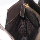 CELINE C Macadam Canvas Hand Bag Brown Gold Auth 213331-17