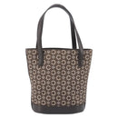 CELINE C Macadam Canvas Hand Bag Brown Gold Auth 213331-2