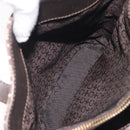 CELINE C Macadam Canvas Hand Bag Brown Gold Auth 213331-20