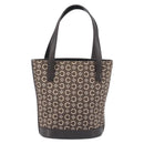 CELINE C Macadam Canvas Hand Bag Brown Gold Auth 213331-3
