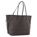 LOUIS VUITTON Damier Ebene Neverfull MM Tote Bag N51105 LV Auth 213337-1