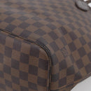 LOUIS VUITTON Damier Ebene Neverfull MM Tote Bag N51105 LV Auth 213337-11