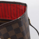 LOUIS VUITTON Damier Ebene Neverfull MM Tote Bag N51105 LV Auth 213337-17