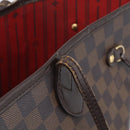 LOUIS VUITTON Damier Ebene Neverfull MM Tote Bag N51105 LV Auth 213337-19