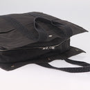 HERMES Her Line GM Hand Bag Canvas Gray Silver Auth 213342A-6