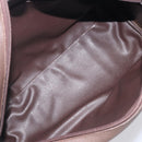 Burberrys Nova Check Boston Bag Canvas Beige Gold Auth 213356-19