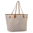 LOUIS VUITTON Damier Azur Neverfull MM Tote Bag N41605 LV Auth 213359-1