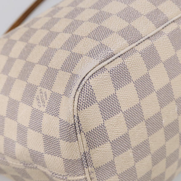 LOUIS VUITTON Damier Azur Neverfull MM Tote Bag N41605 LV Auth 213359