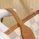 LOUIS VUITTON Damier Azur Neverfull MM Tote Bag N41605 LV Auth 213359-19