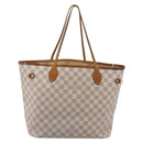 LOUIS VUITTON Damier Azur Neverfull MM Tote Bag N41605 LV Auth 213359-3