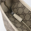 GUCCI GG Supreme Tote Bag PVC Beige Silver 211137 Auth 213362-20
