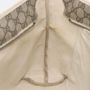GUCCI GG Supreme Tote Bag PVC Beige Silver 211137 Auth 213362-25
