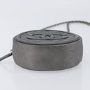CHANEL Matelasse Chain Shoulder Bag Caviar Skin Gray Silver CC Auth 213364M-10