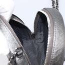 CHANEL Matelasse Chain Shoulder Bag Caviar Skin Gray Silver CC Auth 213364M-19