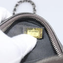 CHANEL Matelasse Chain Shoulder Bag Caviar Skin Gray Silver CC Auth 213364M-23