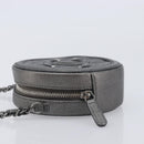 CHANEL Matelasse Chain Shoulder Bag Caviar Skin Gray Silver CC Auth 213364M-5