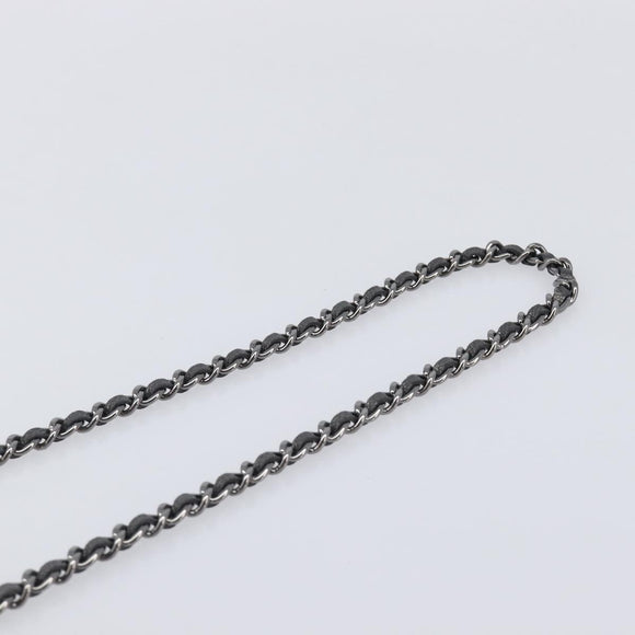 CHANEL Matelasse Chain Shoulder Bag Caviar Skin Gray Silver CC Auth 213364M