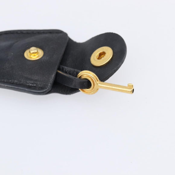 Miu Miu Matelasse Hand Bag Leather 2way Black Gold Auth 213377A