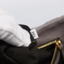 Miu Miu Matelasse Hand Bag Leather 2way Gray Gold Auth 213378M-28