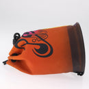 LOEWE Shoulder Bag Canvas Orange Auth 213384M-5