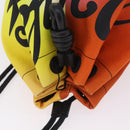 LOEWE Shoulder Bag Canvas Orange Auth 213384M-6