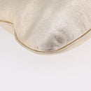 Miu Miu Shoulder Bag Leather Gold Auth 213385M-14