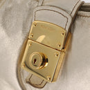 Miu Miu Shoulder Bag Leather Gold Auth 213385M-21