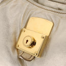 Miu Miu Shoulder Bag Leather Gold Auth 213385M-23