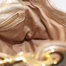 Miu Miu Shoulder Bag Leather Gold Auth 213385M-27