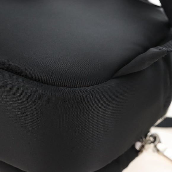 PRADA Backpack Nylon Black Silver Auth 213386V