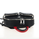 PRADA Backpack Nylon Black Silver Auth 213386V-6