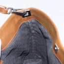 GUCCI Web Sherry Line Shoulder Bag Suede Brown Silver 33900 Auth 213394V-19
