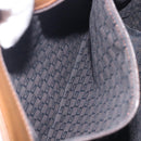 GUCCI Web Sherry Line Shoulder Bag Suede Brown Silver 33900 Auth 213394V-22