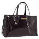 LOUIS VUITTON Monogram Vernis Wilshire PM Bag Amarante M93641 LV Auth 213395V-1