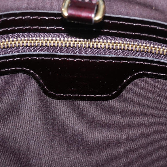 LOUIS VUITTON Monogram Vernis Wilshire PM Bag Amarante M93641 LV Auth 213395V