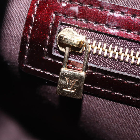 LOUIS VUITTON Monogram Vernis Wilshire PM Bag Amarante M93641 LV Auth 213395V