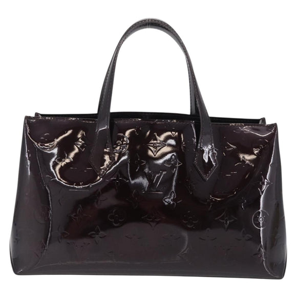 LOUIS VUITTON Monogram Vernis Wilshire PM Bag Amarante M93641 LV Auth 213395V