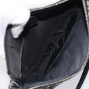 Christian Dior Trotter Canvas saddle Accessory Pouch Navy Silver Auth 213411-17