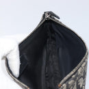 Christian Dior Trotter Canvas saddle Accessory Pouch Navy Silver Auth 213411-18